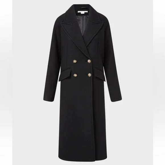 Veronica Beard Frattini Dickey Removable Tie Belt Wool Blended Coat,Black, S,NWT - Picture 8 of 8